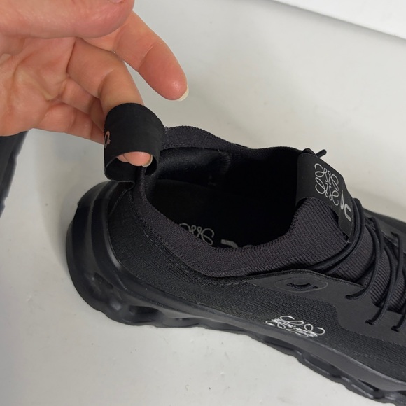 Loewe x On Running Cloudtilt Sneakers Womens 6 All Black Knit Running Shoes - Picture 9 of 15